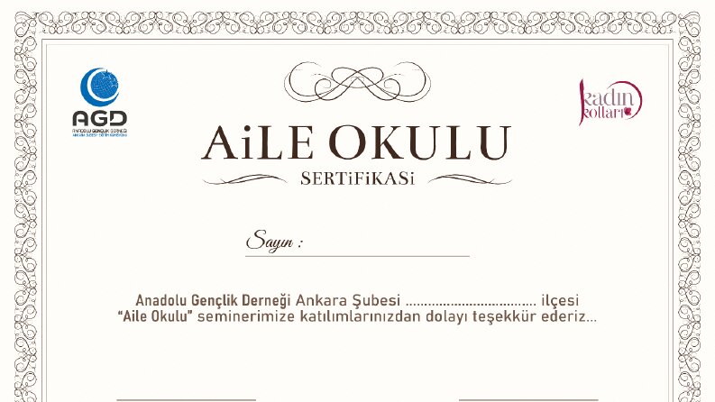 Kaliteli Sertifika Tasarımları 