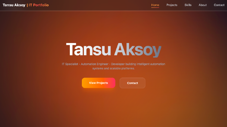 tansuaksoy.com — Kişisel Portfolyo Sitesi