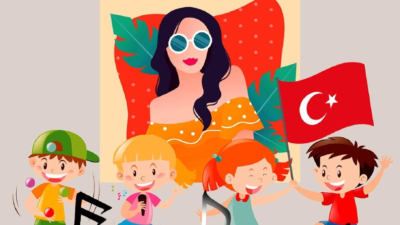 Feyza Dengizek - 23 Nisan İllüstrasyon Albüm Kapağı
