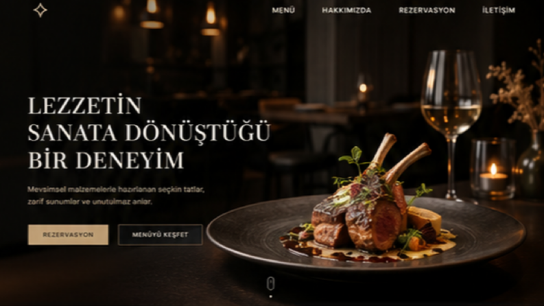 Yerel Lokantamız İçin Yapılan Bir Web Tasarımımız