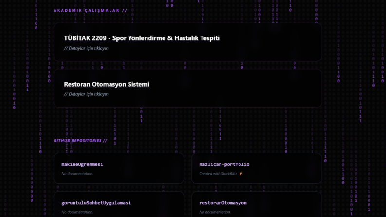 Modern ve Dinamik Web Portfolyo Tasarımı 