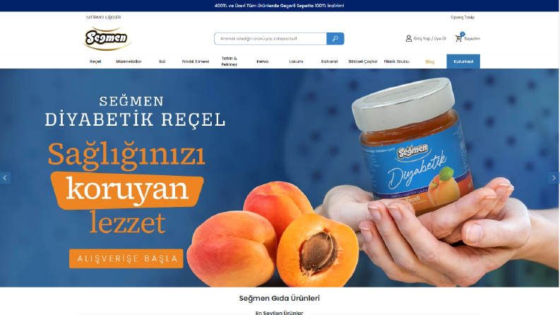 E-Ticaret Özel Tema Tasarımı - segmen.com.tr