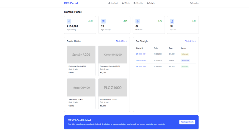 B2B Web Yazılımı