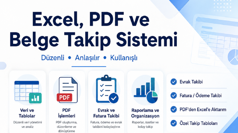 Ben belge takip ve ürün sistemi girme işlemi yaparım