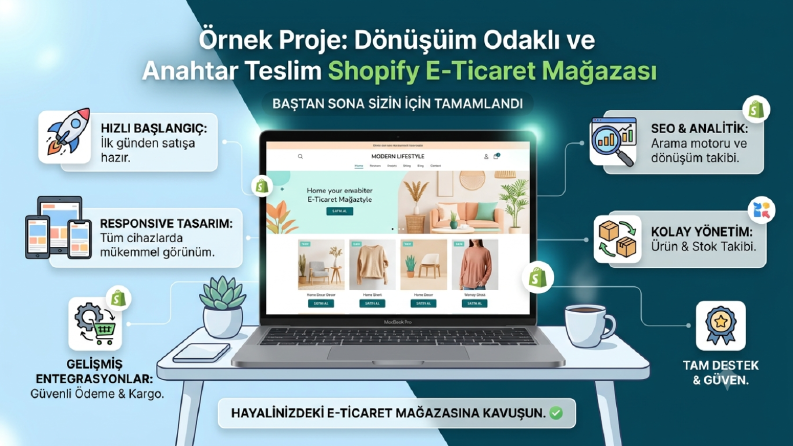 Dönüşüm Odaklı ve Anahtar Teslim Shopify E-Ticaret Mağazası