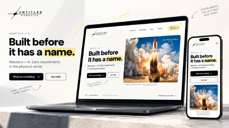 Untitled Robotics | Creative Landing Page & Web Tasarım