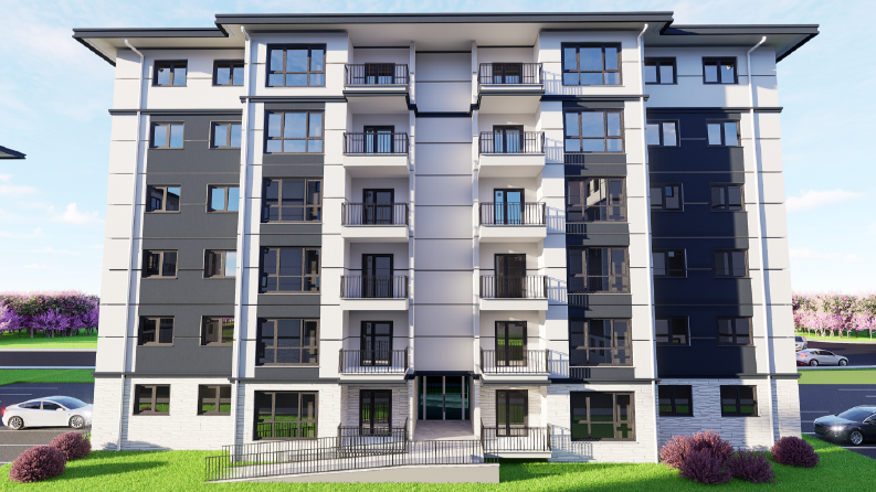 TOKİ / Apartman – Mimari Cephe Tasarımı