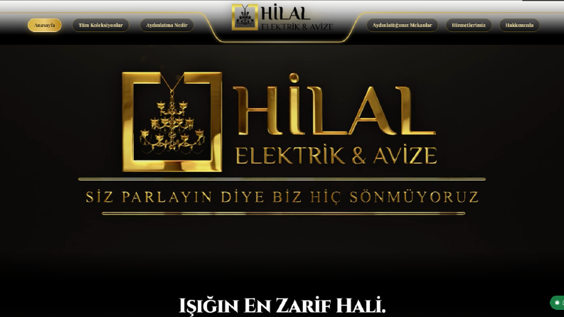 Hilal Elektrik Avize - Ürün Kataloğu Web Sitesi