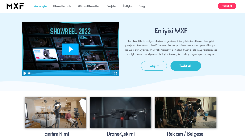 MXF.com.tr Anahtar Teslim Web Sitesi