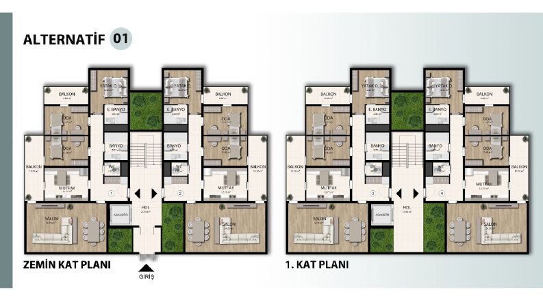 Mimari Plan Boyama