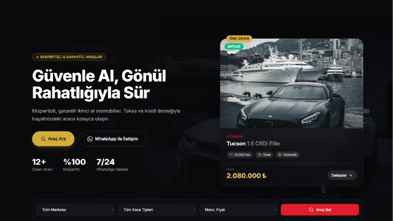 ARAÇ ALIM SATIMINI BİR SONRAKİ SEVİYEYE TAŞIYIN - GALERİ WEB
