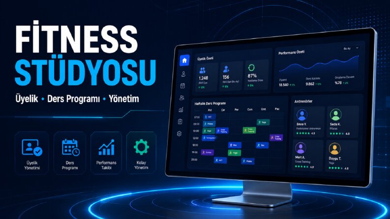 Fitness Stüdyosu - Üyelik ve Ders Programı Sitesi