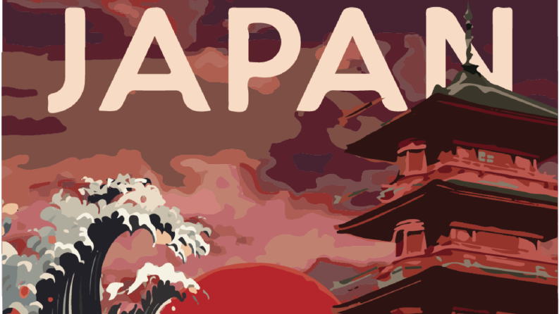 Japonya İllüstrasyon Poster Tasarımı