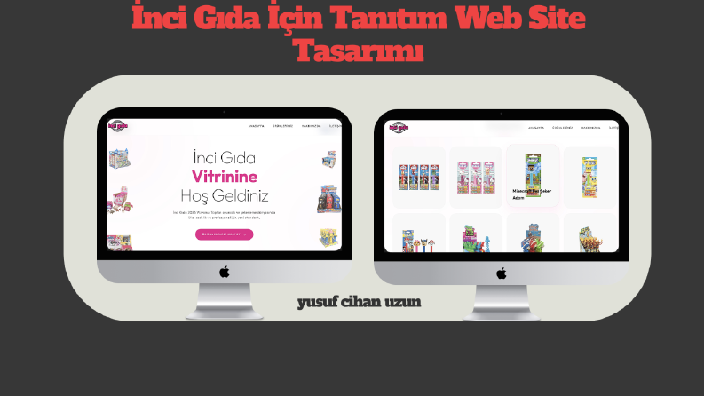 İnci Gıda İçin Tanıtım Web Sitesi