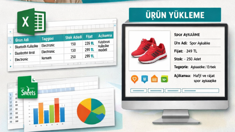 E-ticaret siteleri için hızlı ve düzenli ürün girişi yaparım