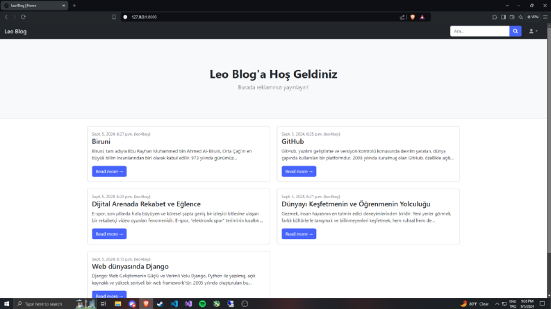Blog Sitesi