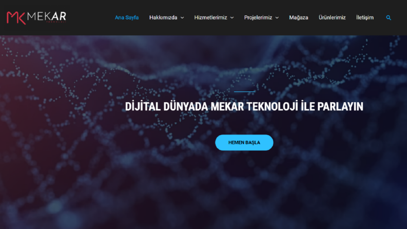 Mekar Teknoloji-Web Sitesi Tasarımı