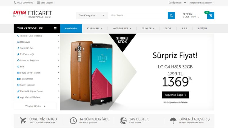 E-Ticaret Sitesi Örneği