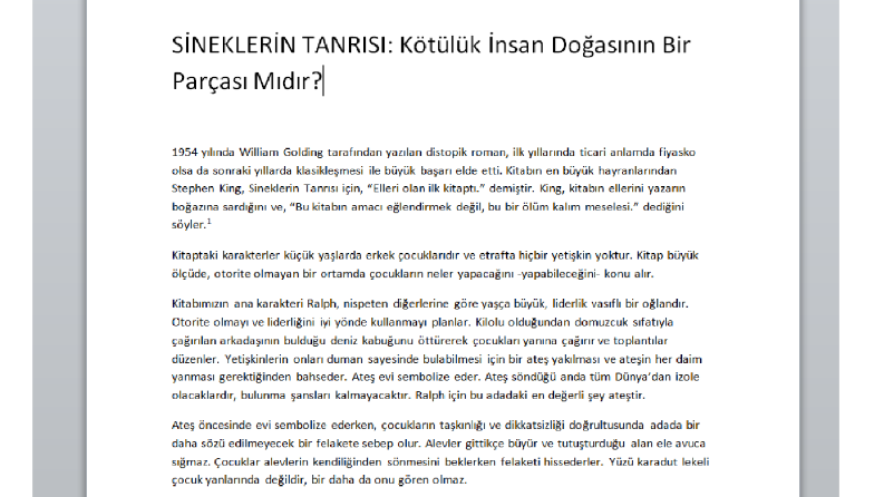 İş örneğim