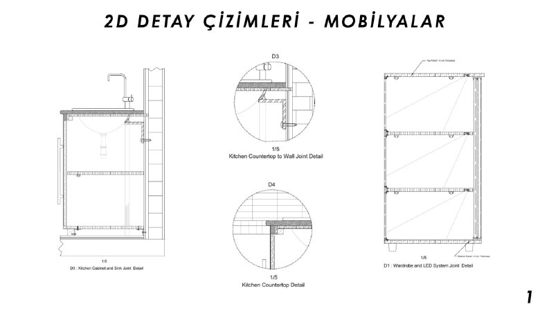 Detay ve Mobilya Çizimleri