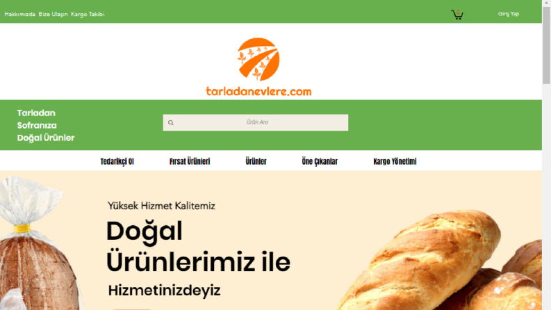 tarladanevlere.com Web Site Tasarımı