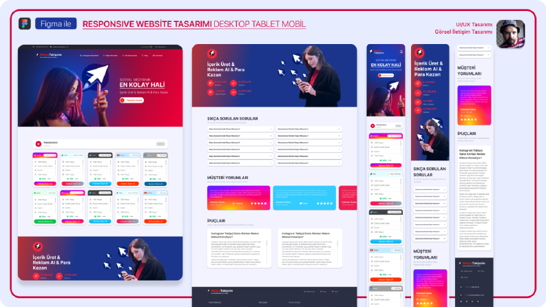 Medya Takipçim Responsive Websitesi
