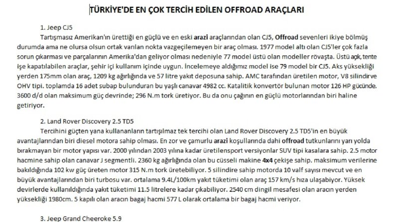 İş örneğim