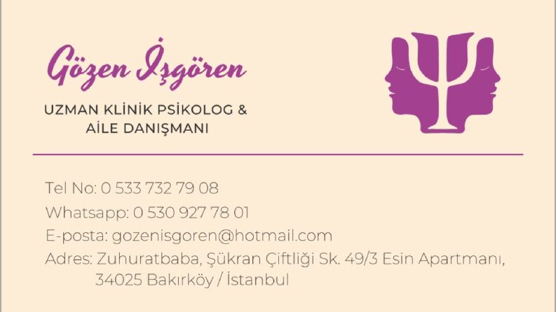 Psikolog Gözen Hanım - Logo ve Kartvizit Çalışması