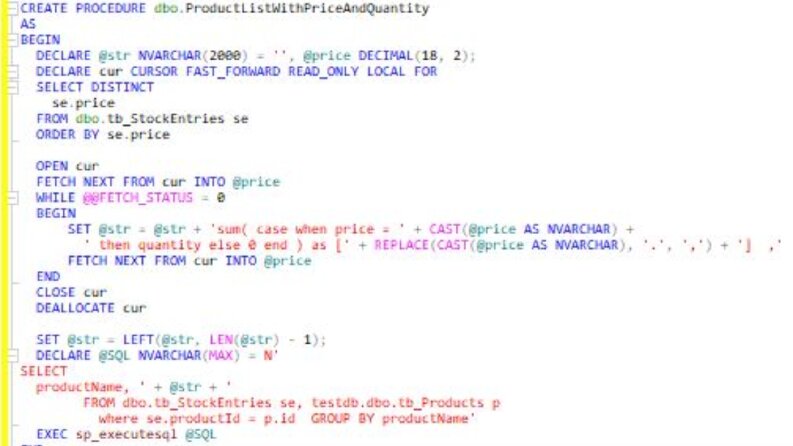 SQL Serverda Dinamik Sorgular hazırlayabilirim