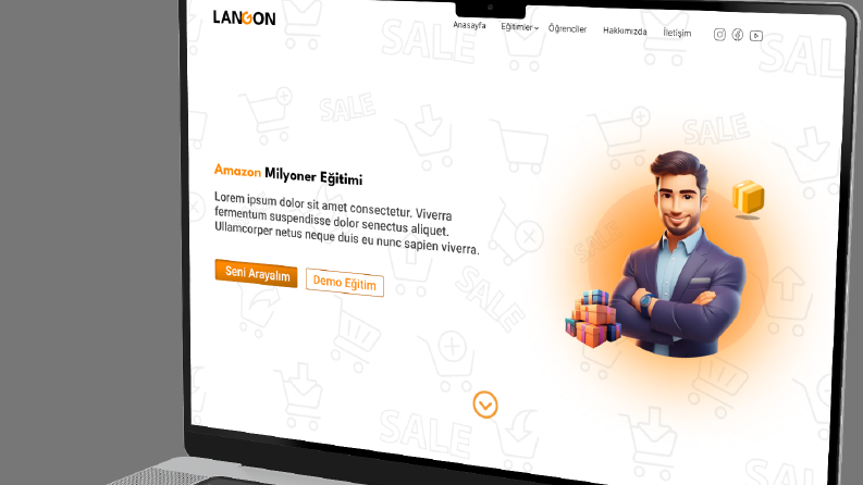 Eğitim Satışı İçin Web site + Logo