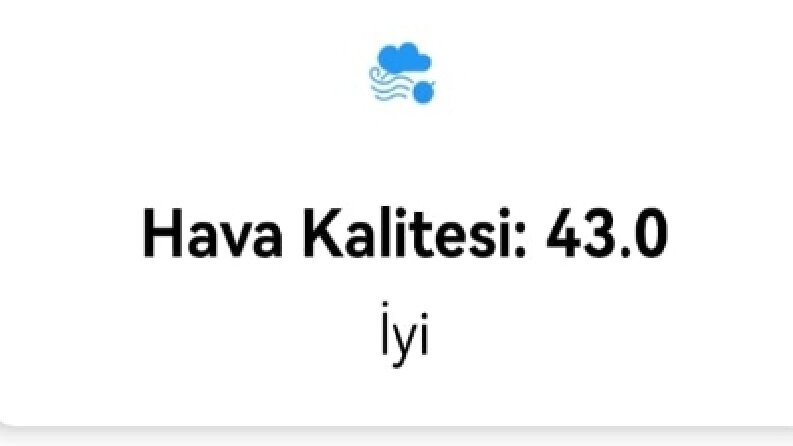 Hava Kalitesi Takip Sistemi