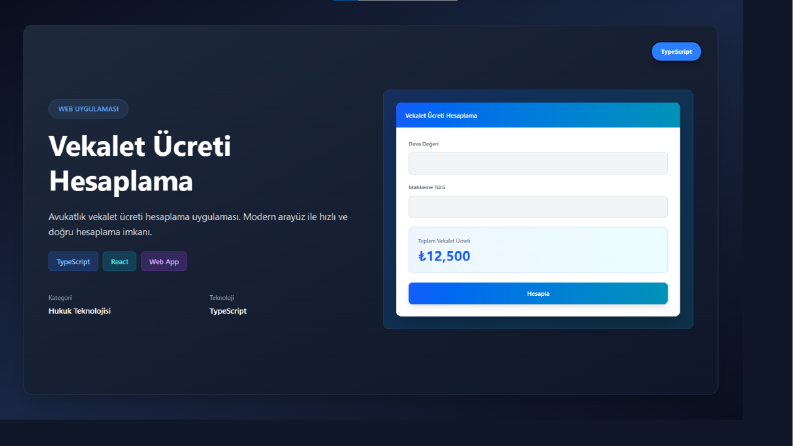 Vekalet Ücreti Hesaplama Aracı