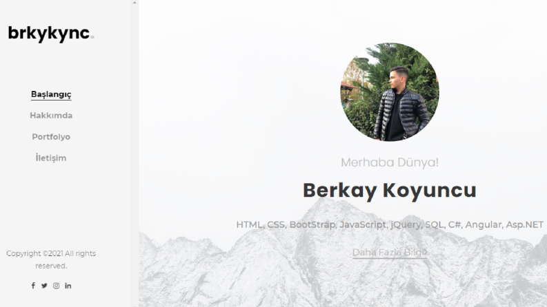 Kişisel Web Sitesi