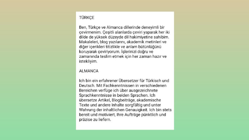 Türkçeden Almancaya Hızlı ve Kaliteli Çeviri Hizmeti
