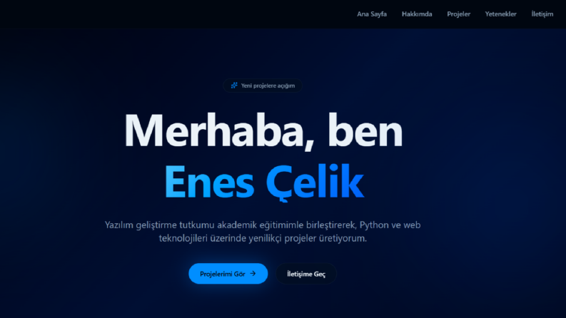 Profesyonel Portfolyo Sitesi
