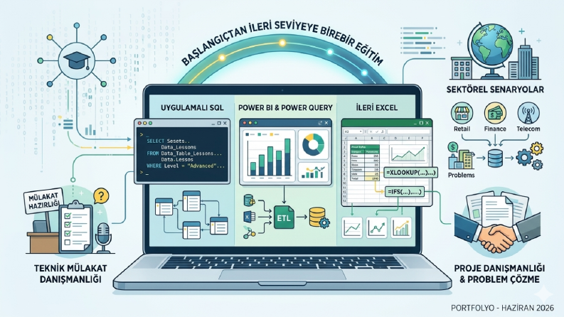 Uygulamalı SQL, Power BI ve İleri Excel Özel Dersleri