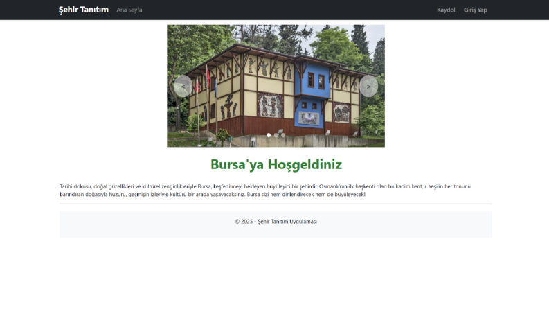 Bursa Şehri Tanıtım – ASP.NET MVC & Mobil Uygulama