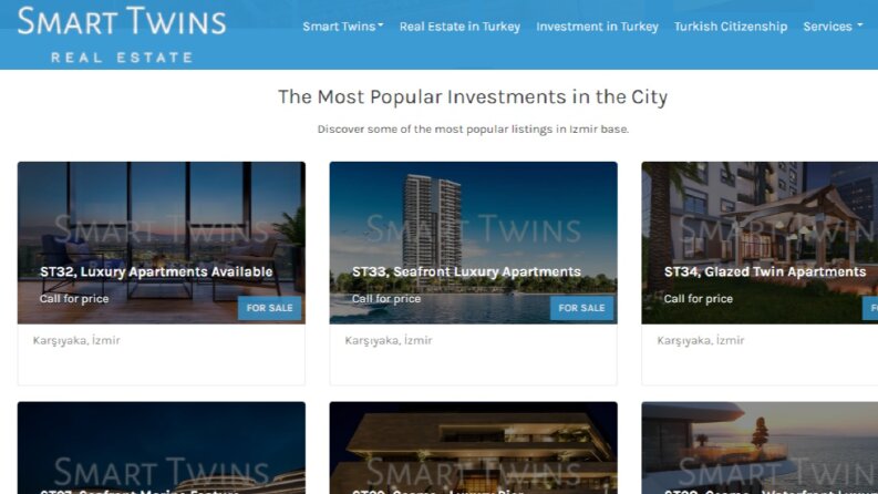 smarttwins.com.tr Emlak Sitesi Sistemi