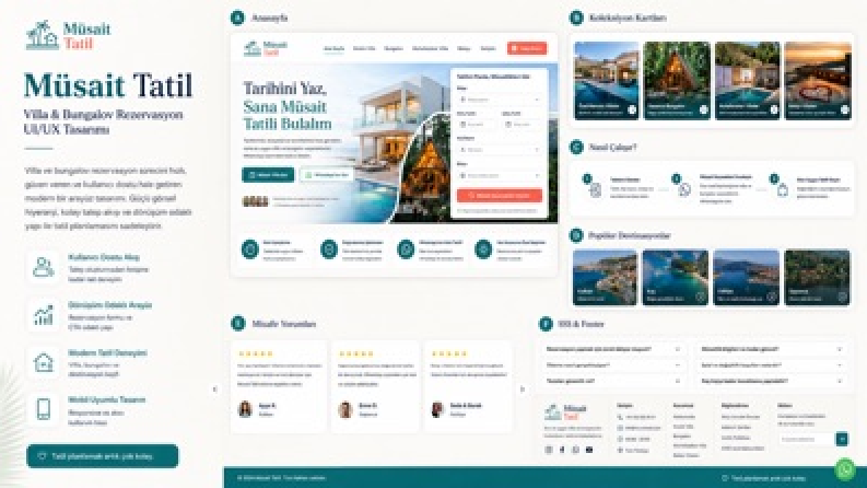 Müsait Tatil, Özel Tasarım Web Sitesi
