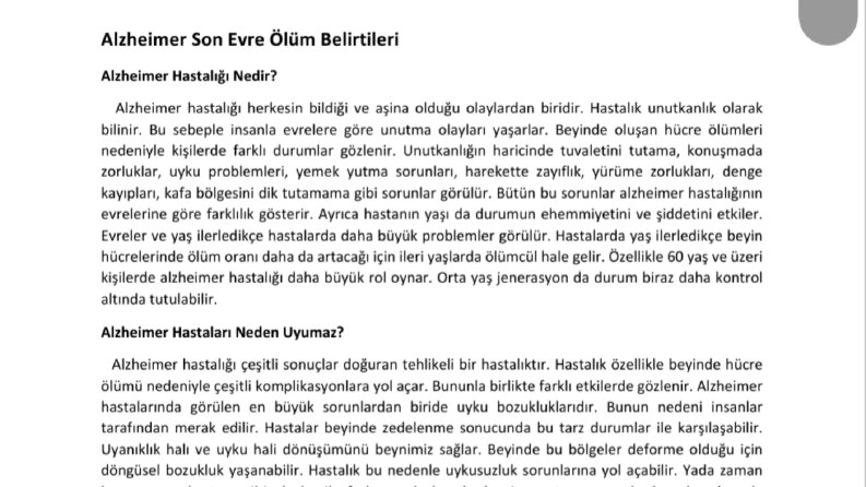 Örnek yazı 