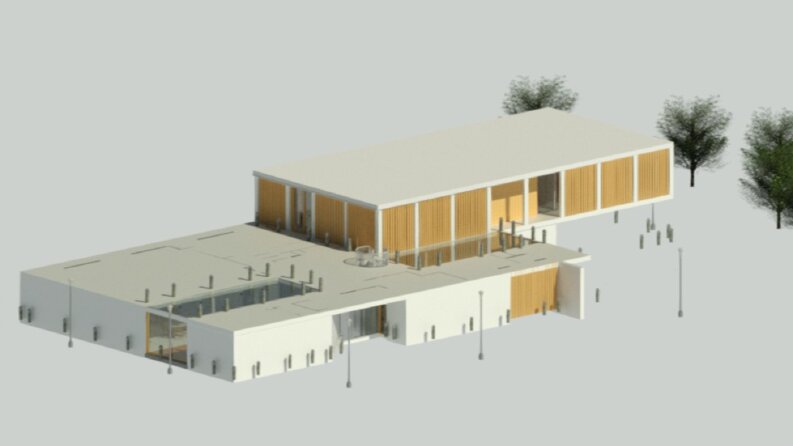 Elven School And Recreational Center 3D TASARIMI 