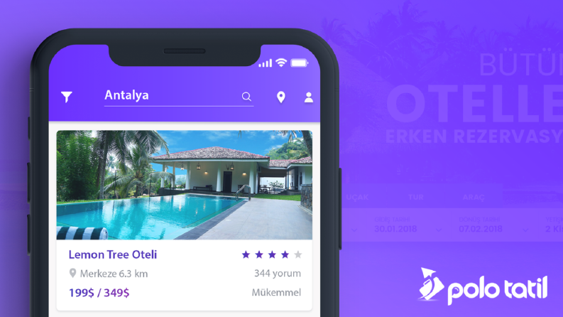Polo Tatil Web-Mobil Arayüz Tasarımı