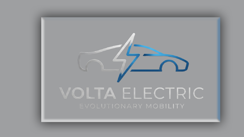 Volta Electric - Premium 3D Otomotiv Logosu
