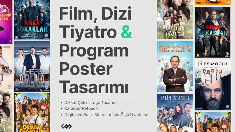 Film Dizi Program ve Tiyatro Afiş Tasarımı