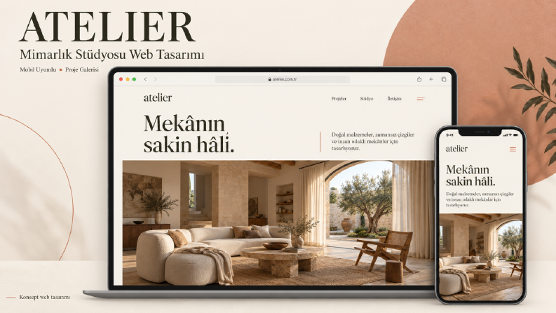 Atelier — Mimarlık Stüdyosu Web Tasarımı