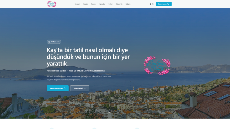 Saylam Suites – Residence Odaklı Kurumsal Web Sitesi