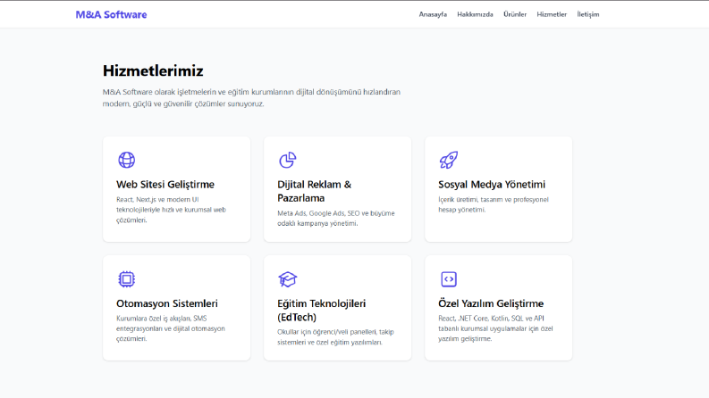 Profesyonel Web Sitesi