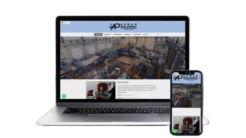 Akman Makina Kurumsal Web Sitesi