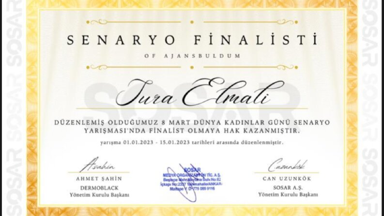 8 Mart Dünya Kadınlar Günü Senaryo Yarışması Finalisti