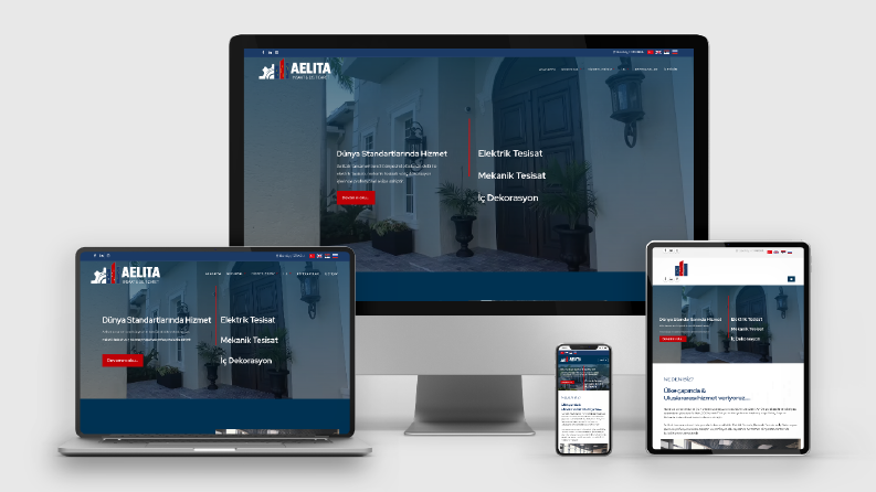 AELITA İnşaat ve Dış Ticaret - Kurumsal Web Site Tasarımı